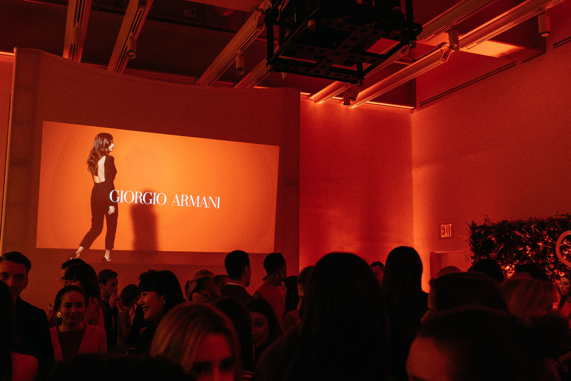 Celebrating the launch of Giorgio Armani 's new fragrance, Si Passione