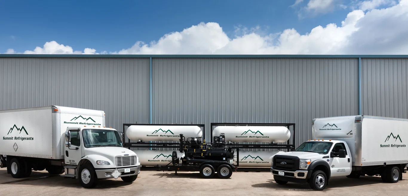   Large, 10,000 pound, cylinders available for use on service jobs . 