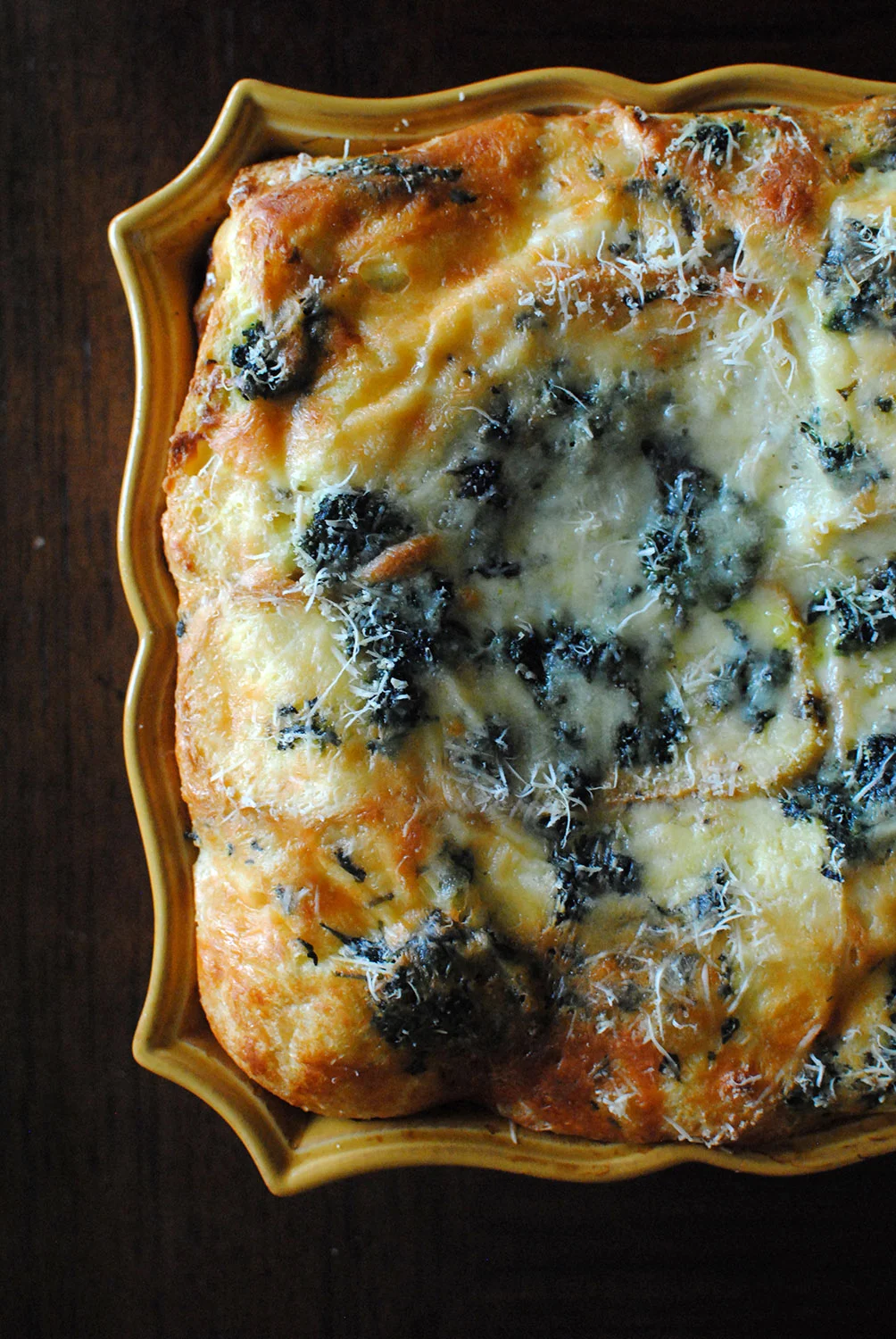 spinach and gruyère breakfast strata — double thyme