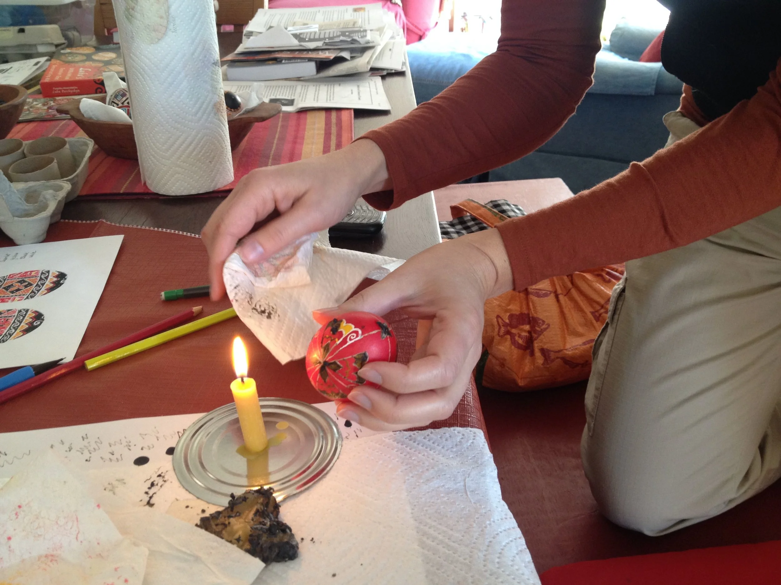 Last step: removing the wax