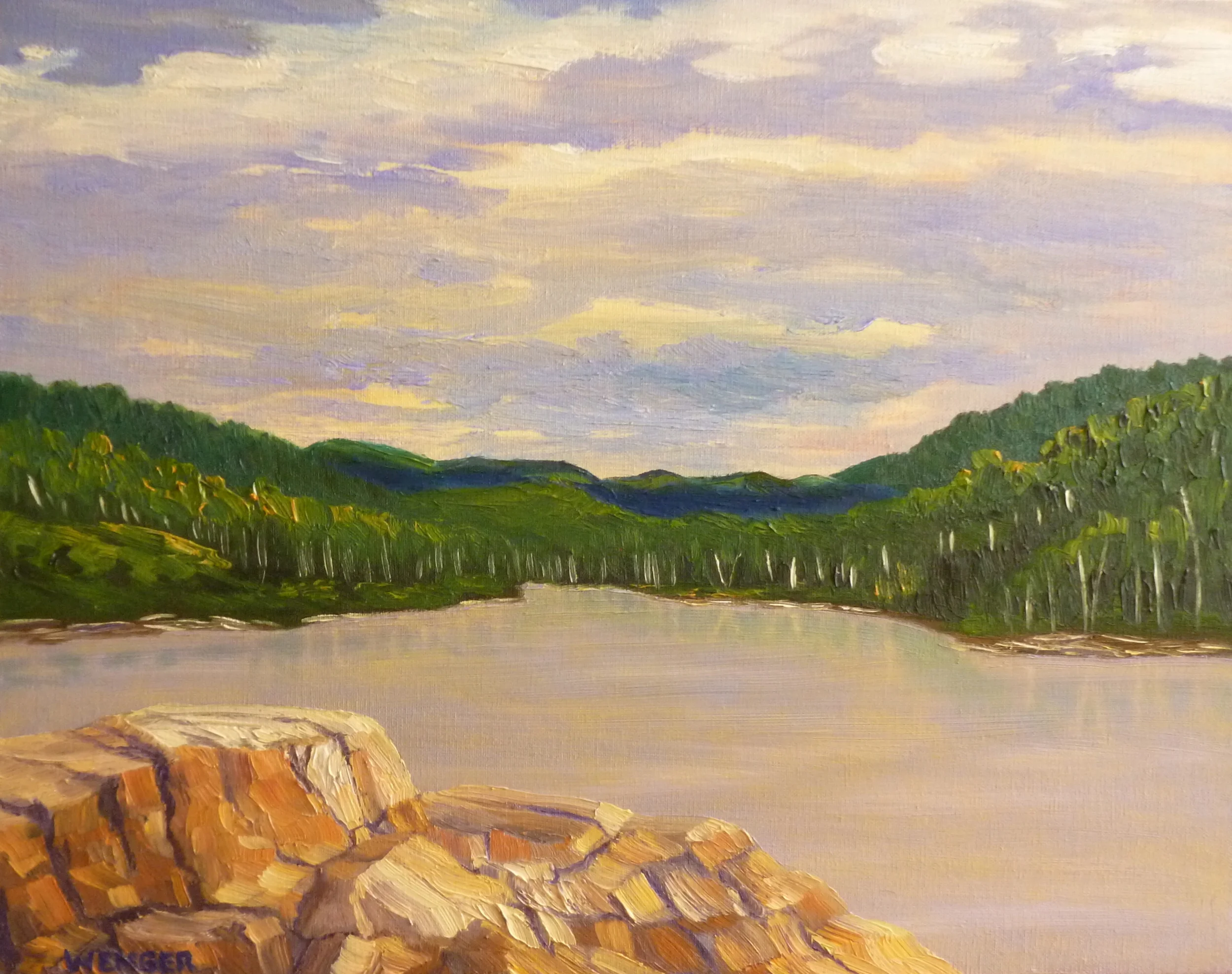  VANTAGE POINT &nbsp;  16" x 20"&nbsp;&nbsp; oil on canvas  