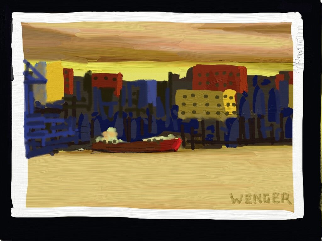  VICTORIA WATERFRONT  /   iPad digital sketch  