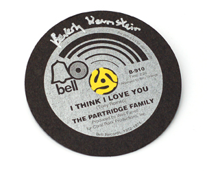 Beverly signed a limited number of Bell Records Souvenir Coasters especially designed for this campaign! On the back, she hand-wrote her title, VP of Production! A very rare collector's item! 