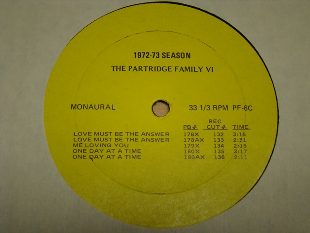 A photo of Volume 6-C of the Screen Gems Records given to the cast to learn the music! Not included in this offer.