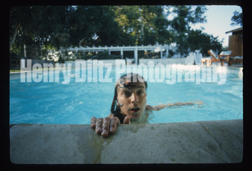 David Cassidy in his pool, July 1973. From the sessions that produced "Dreams Are Nuthin' More Than Wishes."