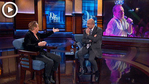 David Cassidy on Dr. Phil, March 1, 2017. (See link below. This is only a photo).