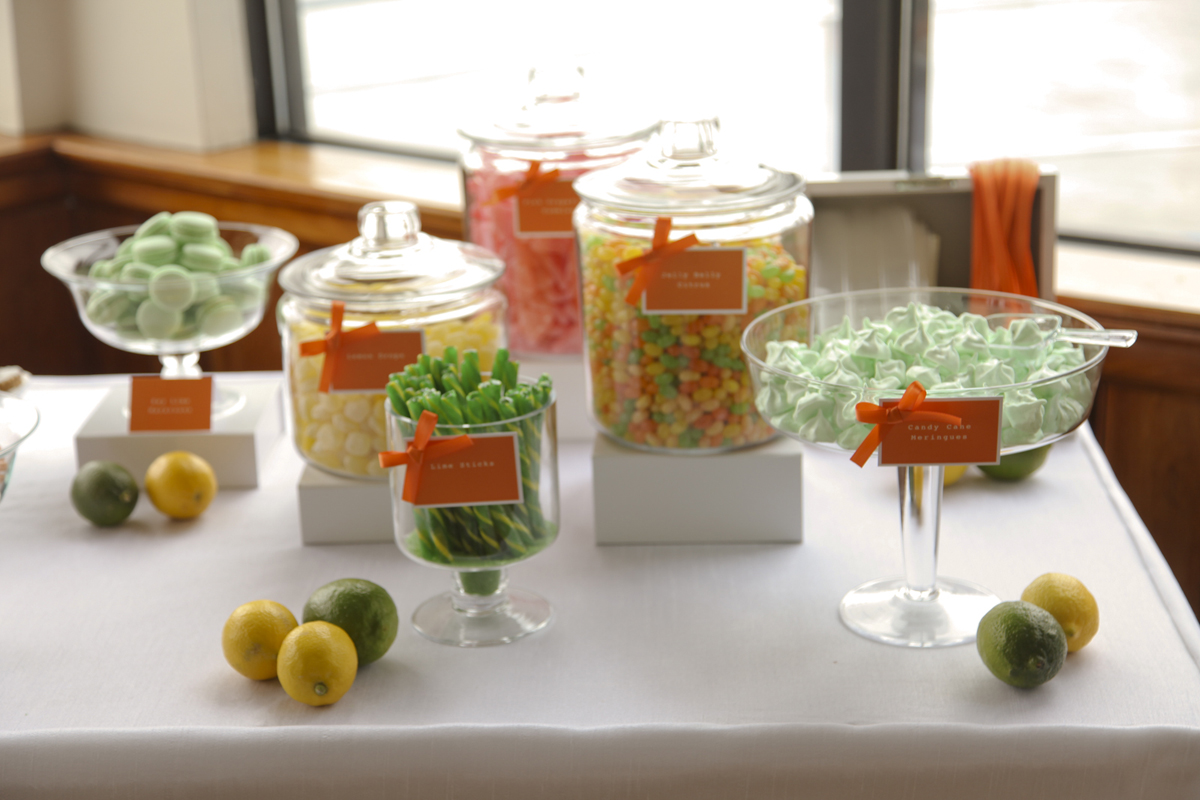 Project: Full event design, including paperie design and production, favors, and confectionary Venue: The Water Club Photo: Annabel Hannah