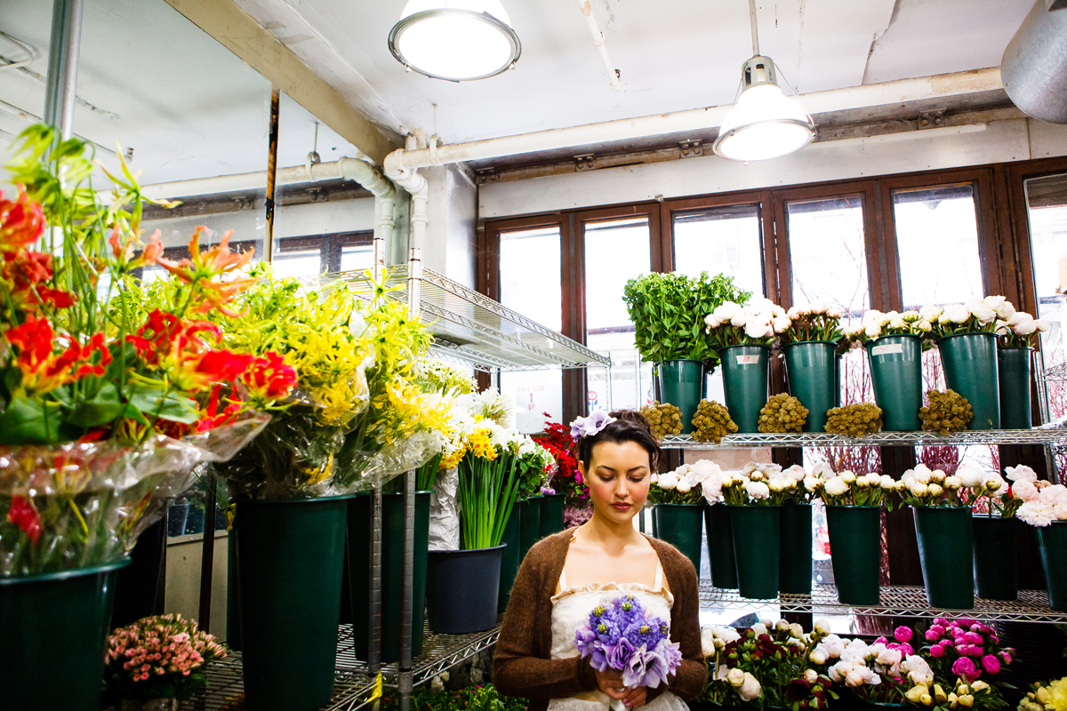  Project: Launch Photoshoot for Blush Designs  Location: NYC Flower Market  Photo: Amber Knowles with  The Amber Studio  