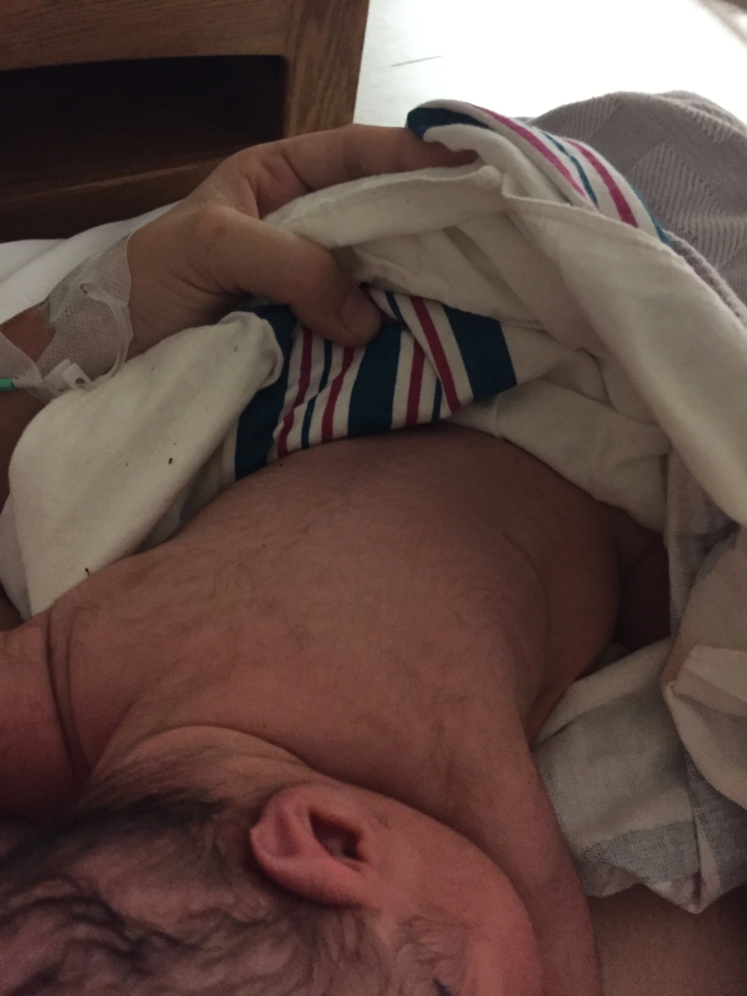  So hairy! Should we have named him Esau? 