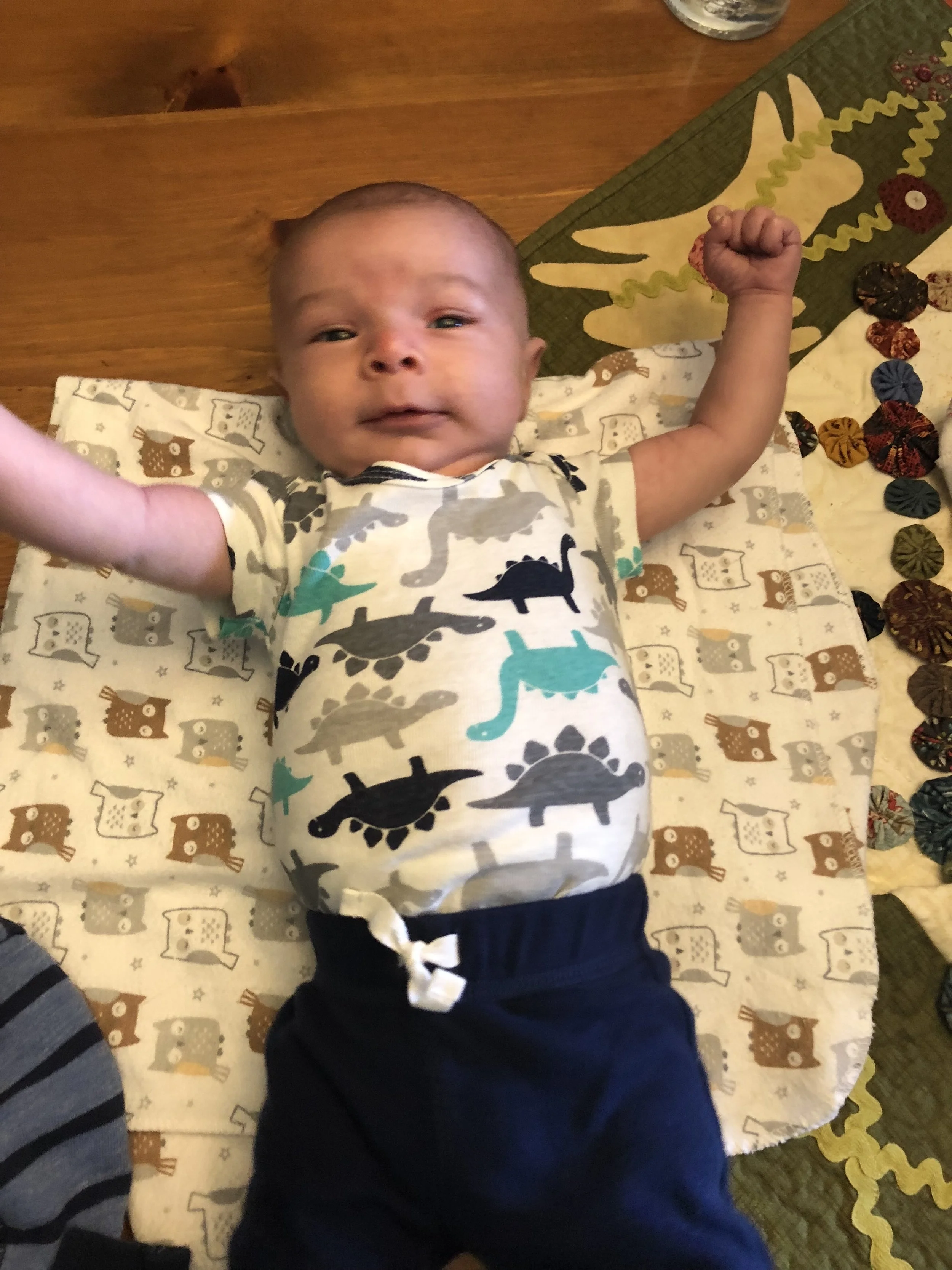  Loving the lights over the table at Grandee and Grandpa’s house 