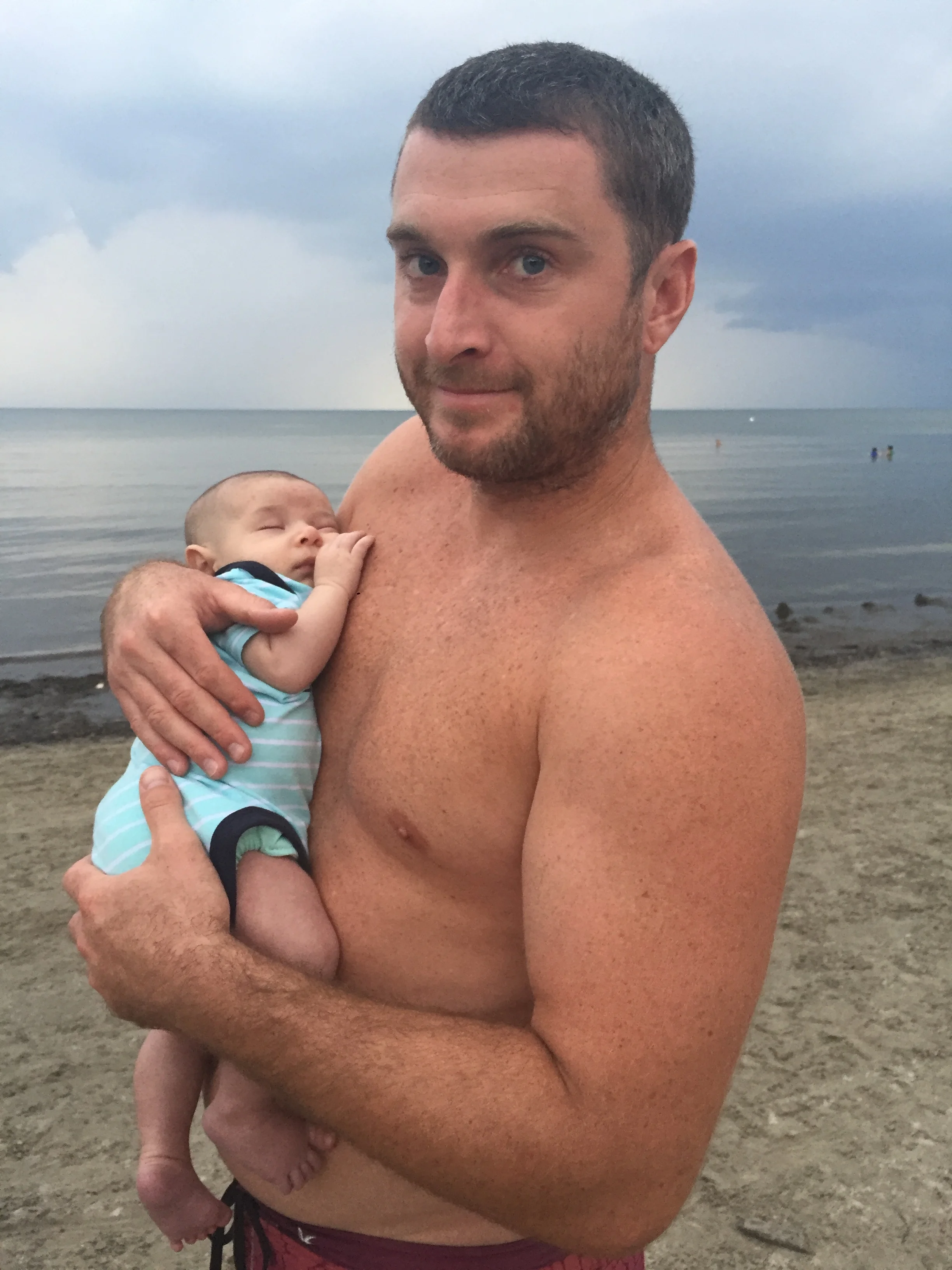  Beach day with Dad 