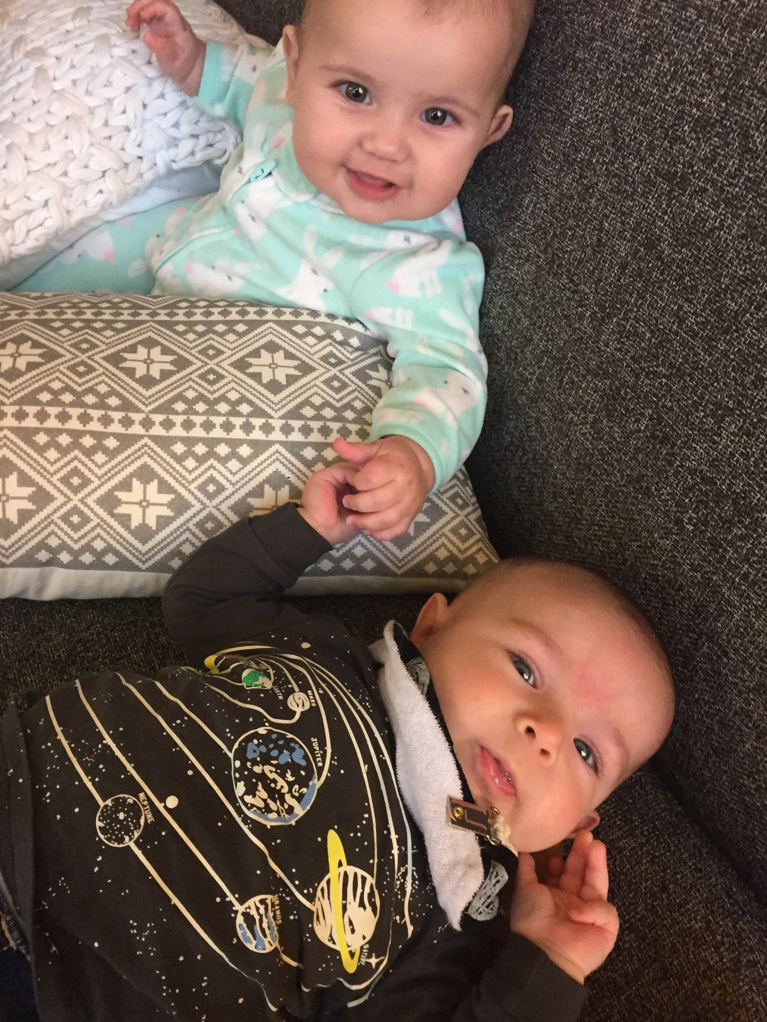  Holding hands with his cousin Leisel! 