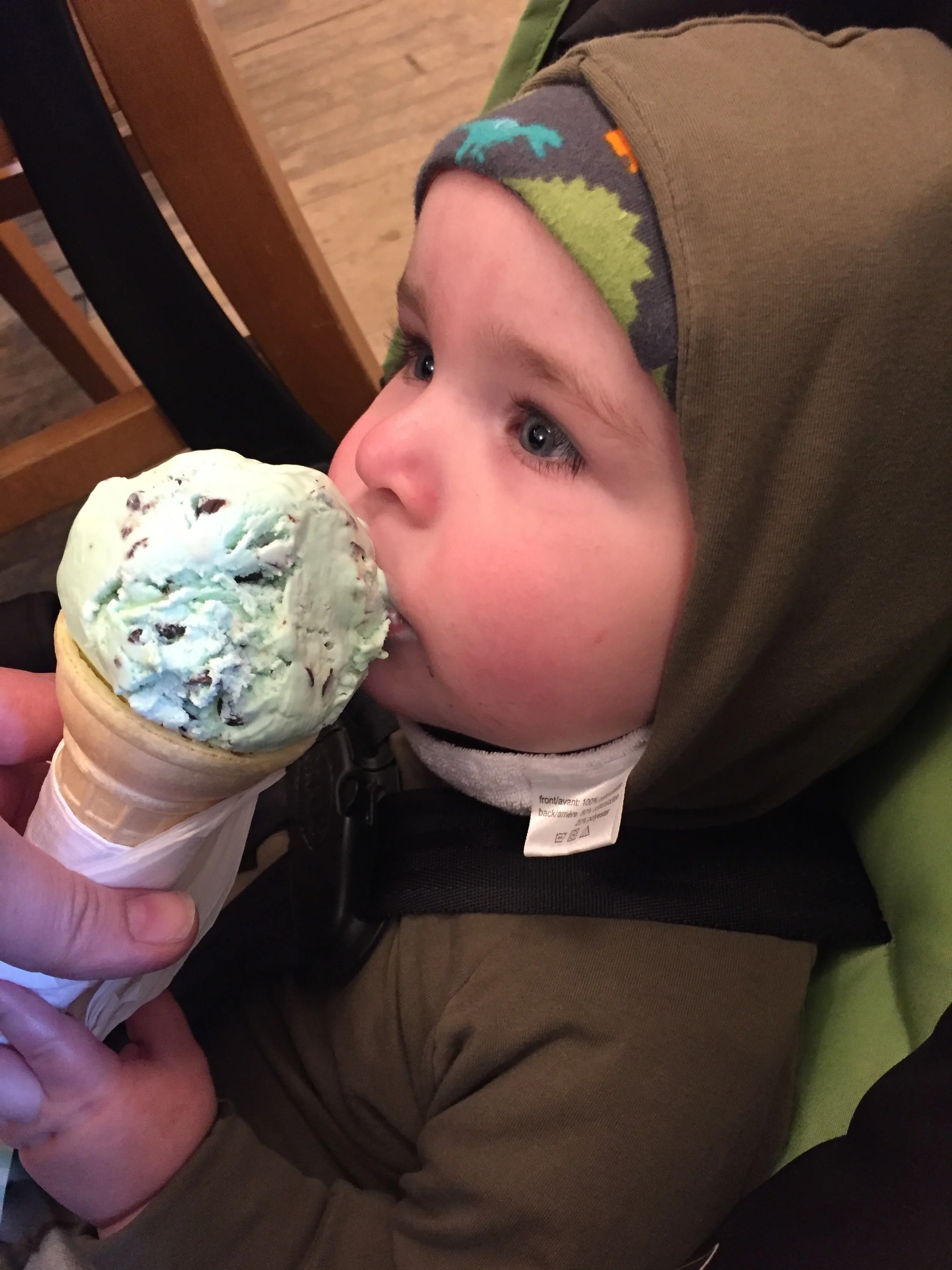  First taste of mint chip… I definitely enjoyed this! 