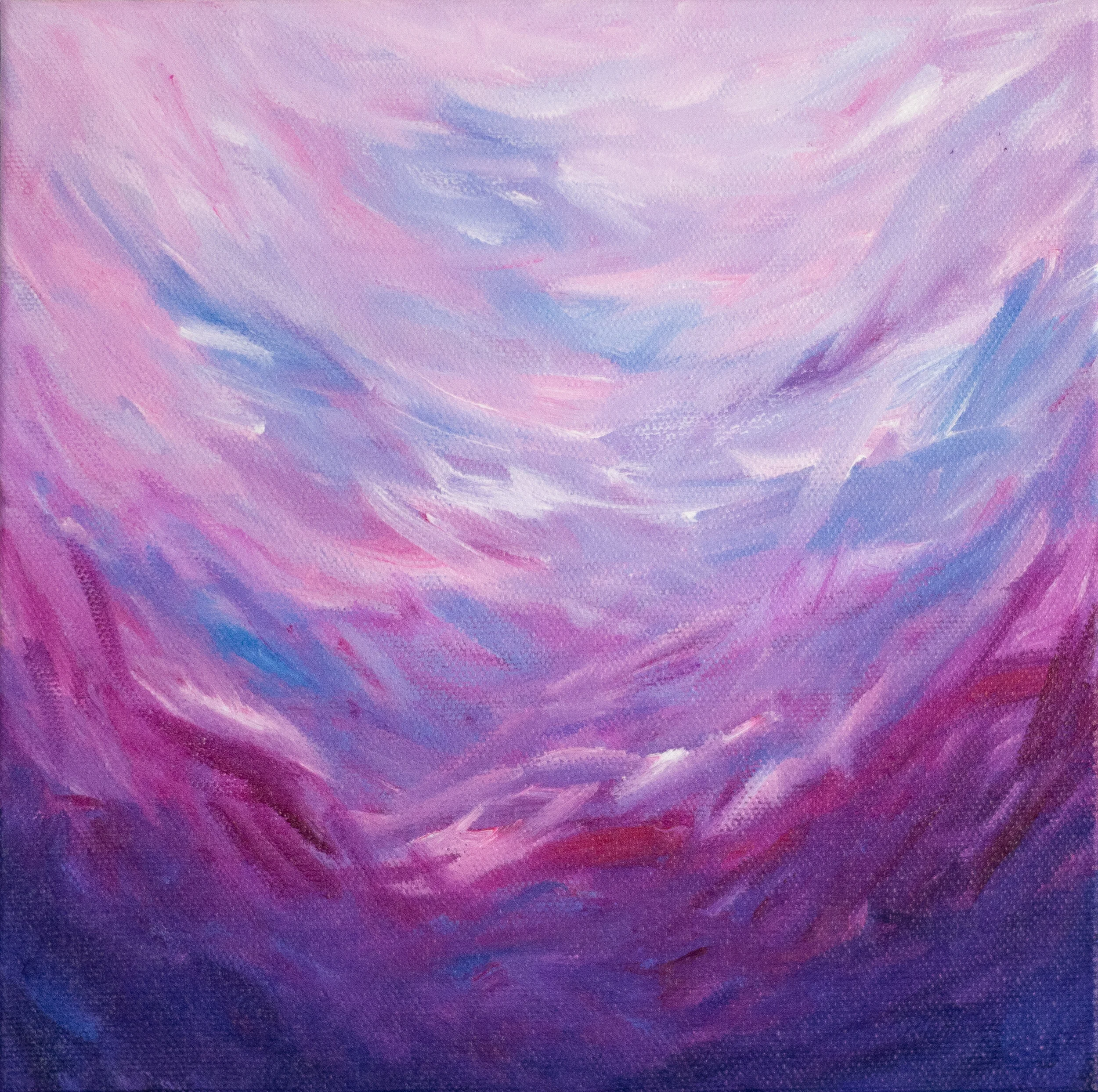 keep my eyes above the waves | 8 x 8 original acrylic painting