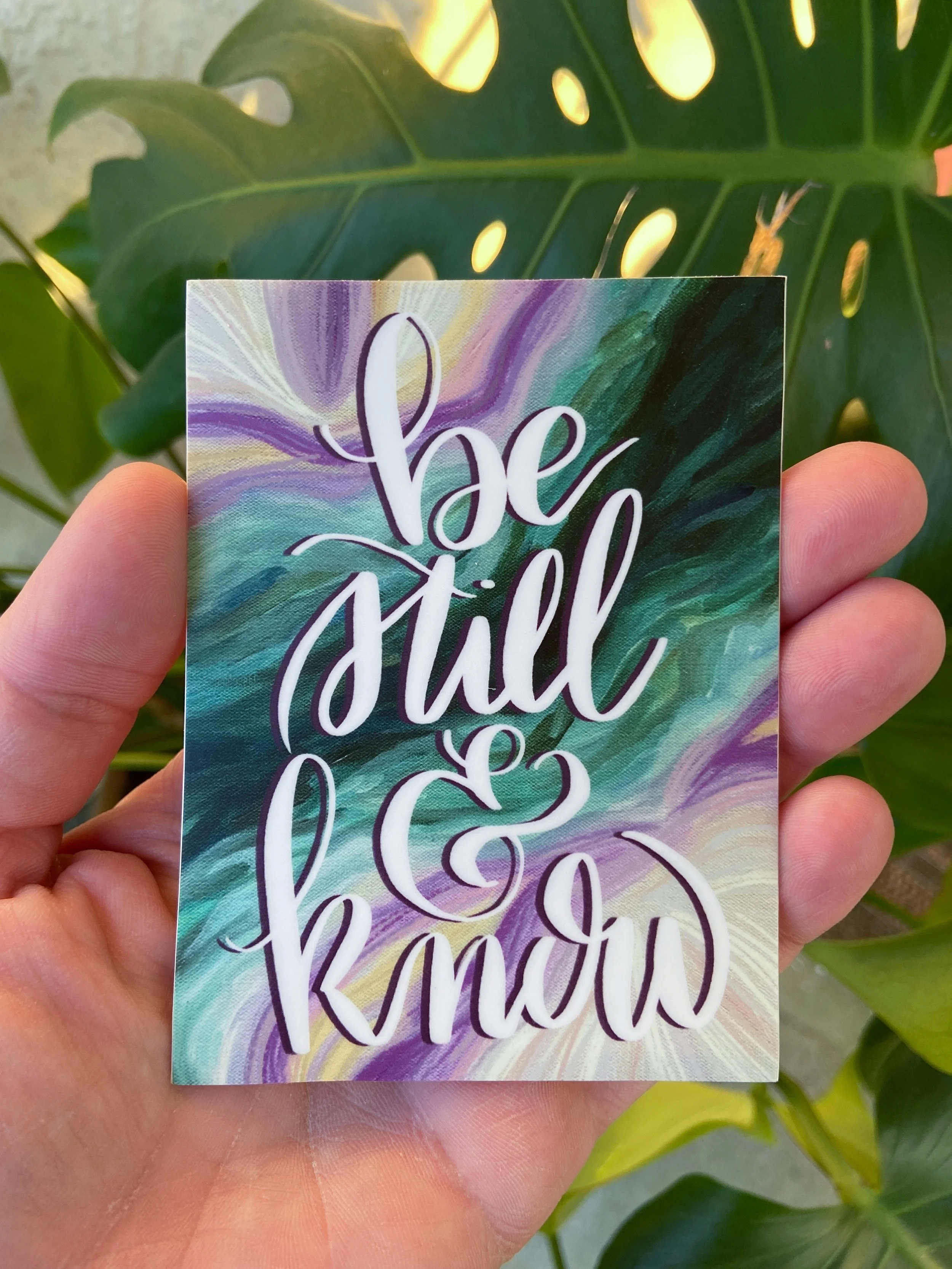 Be Still and Know Sticker