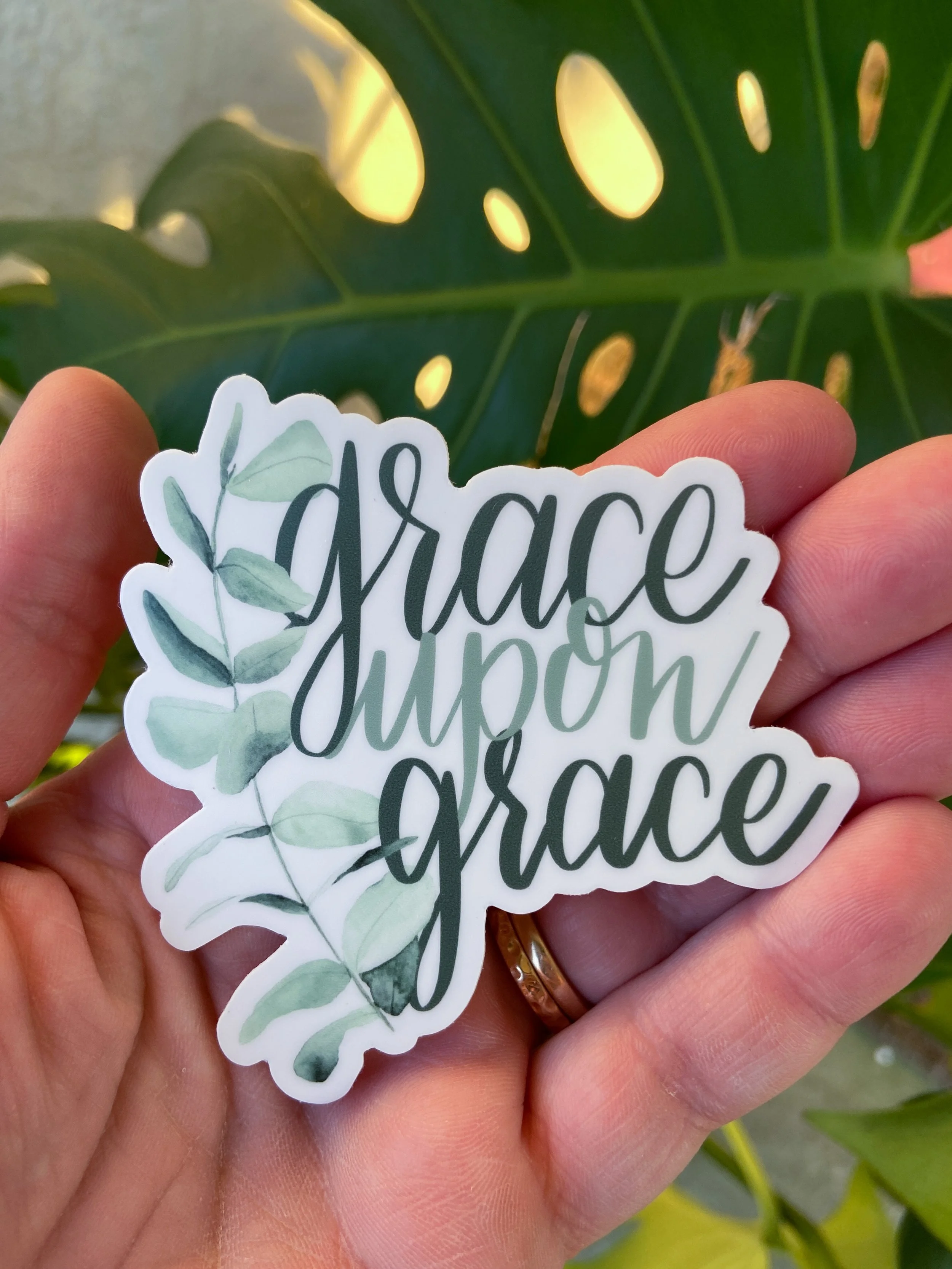 Grace Upon Grace Sticker