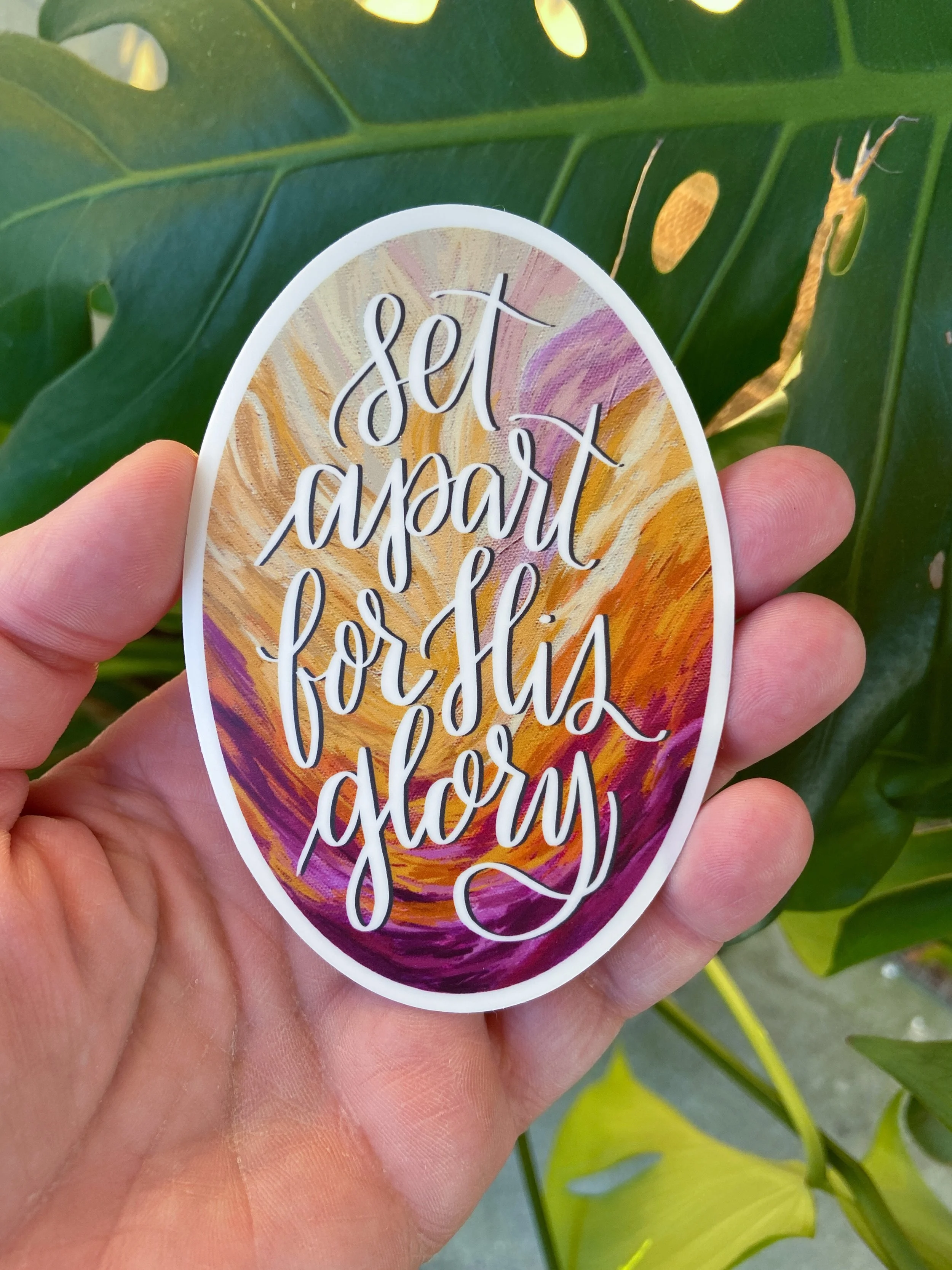 Set Apart for His Glory Sticker