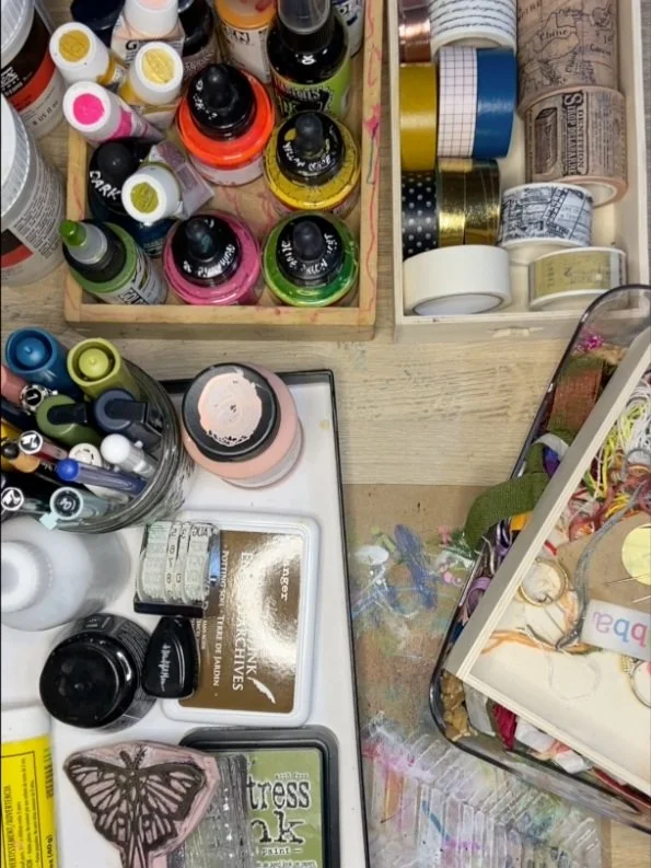 Set up my Desk for Art Journaling