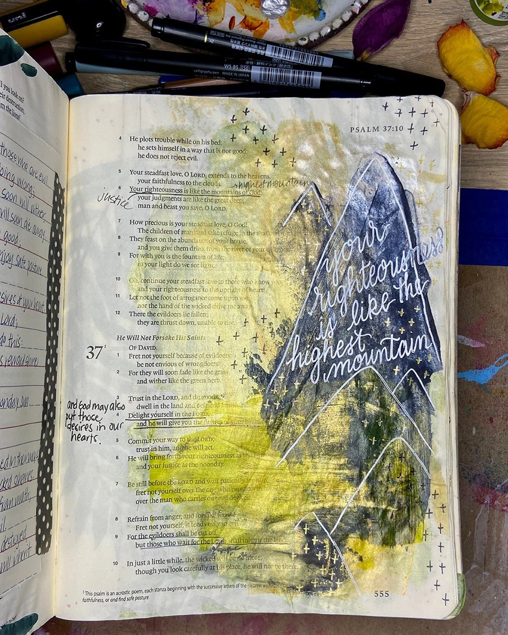 Your righteousness is like the mountains of God;
your judgments are like the great deep;
man and beast you save, O Lord.

Psalm 36:6