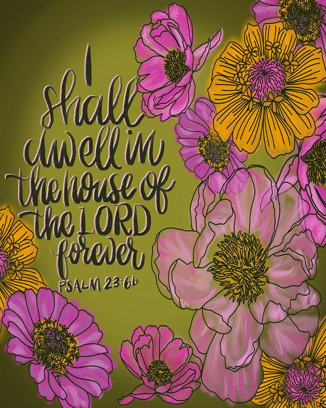 I shall dwell in the house of the LORD forever. 

Psalm 23:6b