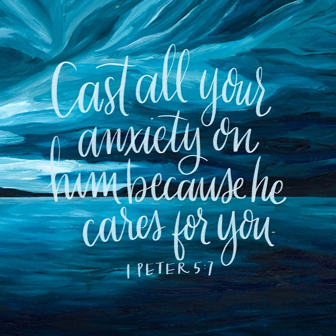 Humble yourselves, therefore, under the mighty hand of God so that at the proper time he may exalt you, casting all your anxieties on him, because he cares for you.
1 Peter 5:6-7