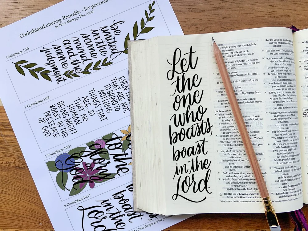 Bible Journaling Templates — Reva Madryga | fine artist