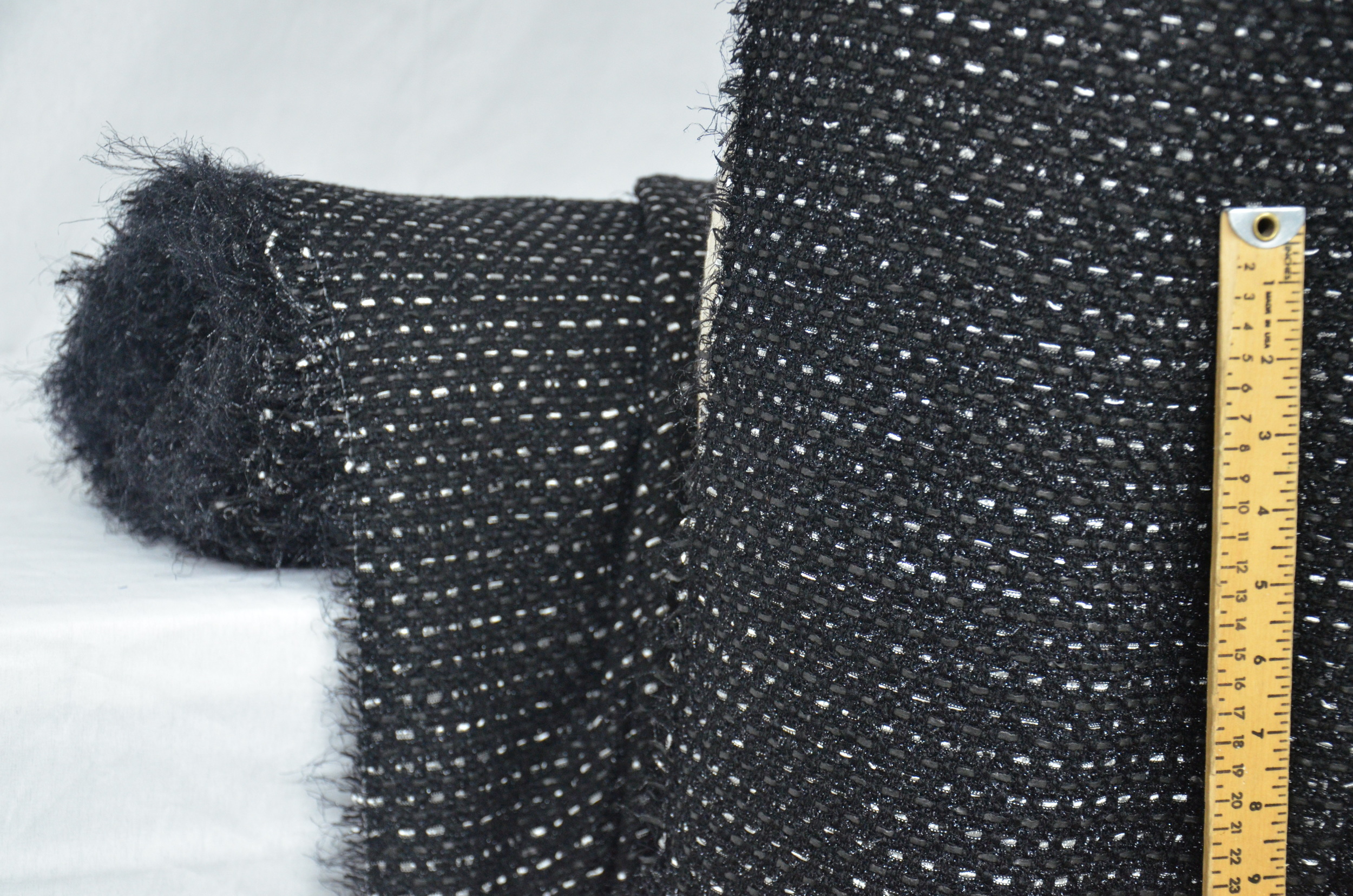 Black, grey and silver bouclé — Mendel Goldberg Fabrics NYC