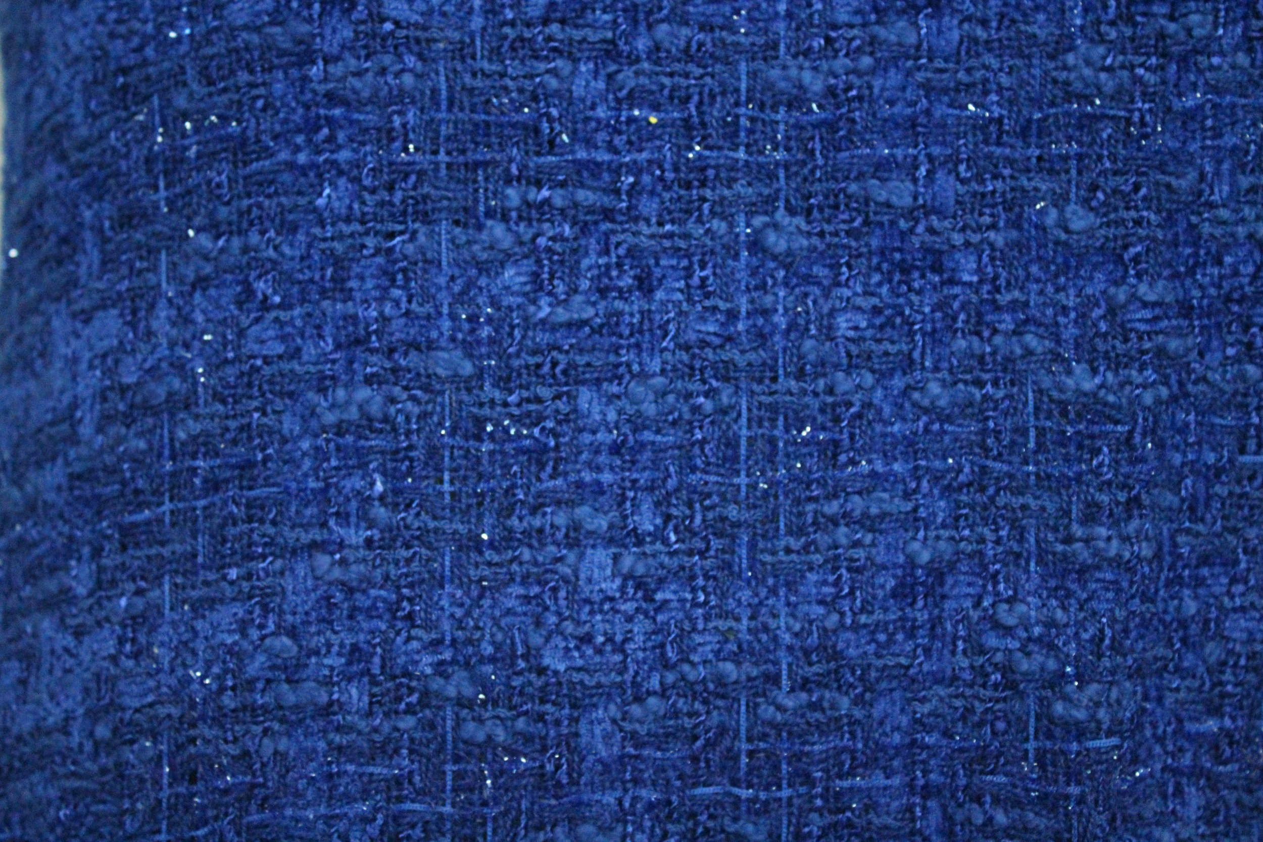 Royal Blue French Boucle — Mendel Goldberg Fabrics NYC