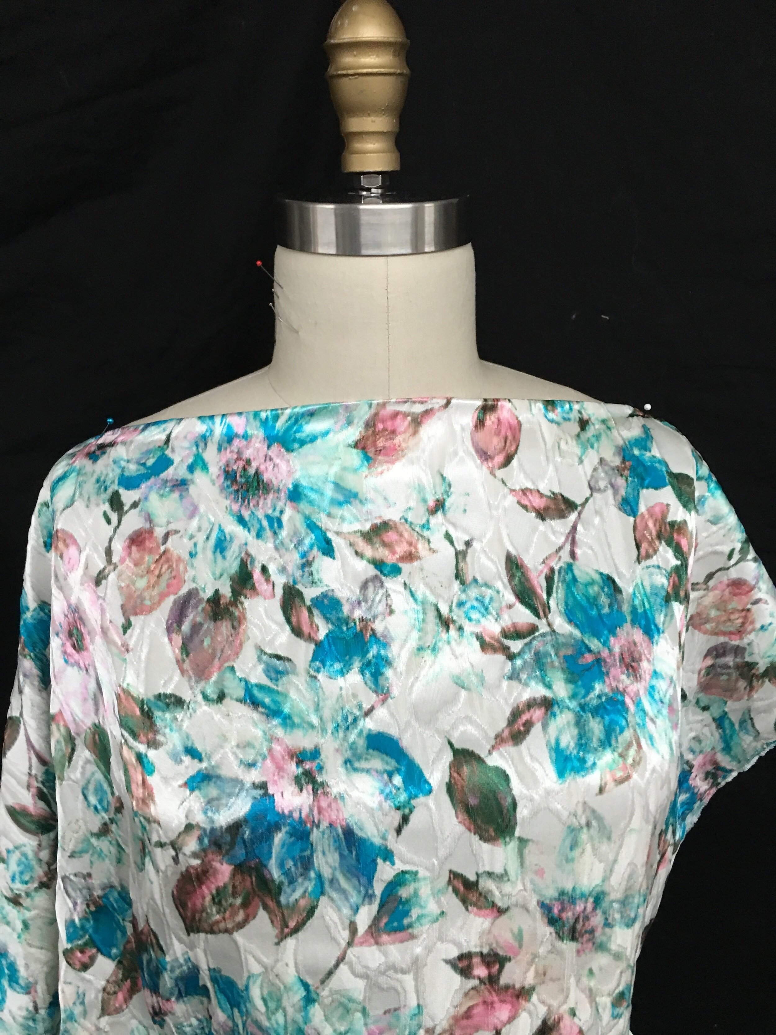 Italian Haute Couture Silk and Cotton Floral — Mendel Goldberg Fabrics NYC