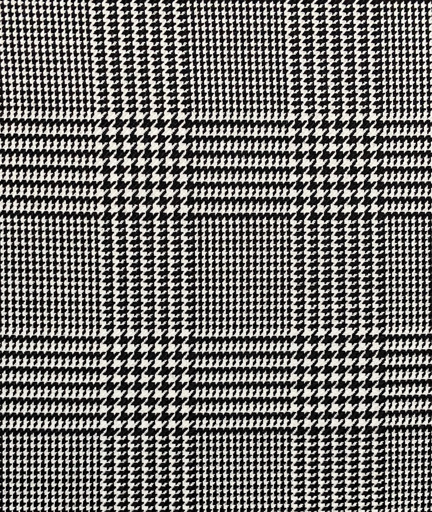 Rand Toepassing mogelijkheid Black/White Wool/Cashmere Houndstooth Plaid — Mendel Goldberg Fabrics NYC