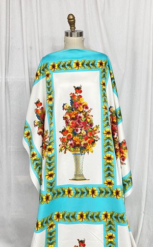 D&G Floral Stretch Cotton Panels — Mendel Goldberg Fabrics NYC