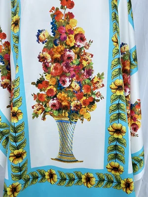 D&G Floral Stretch Cotton Panels — Mendel Goldberg Fabrics NYC