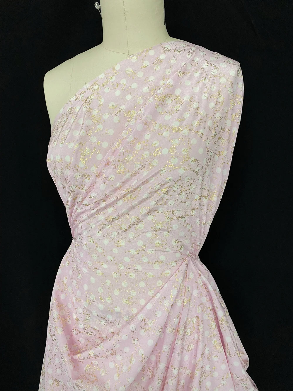 slim fit dress slacks Pink and Gold Minnie Mouse Polka dot Dress with Tutu main image 1