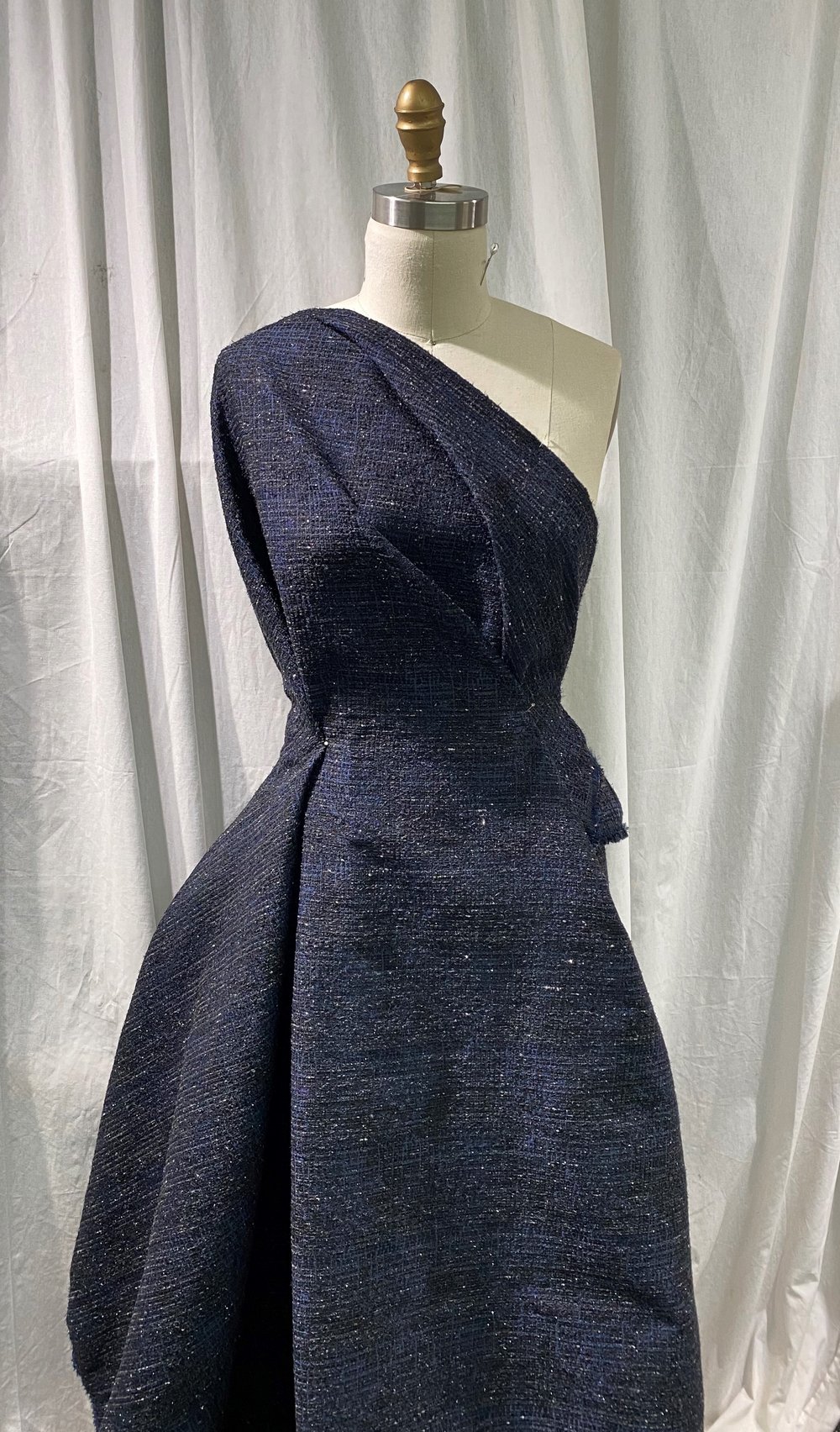 Navy Lace and Sequin Trim — Mendel Goldberg Fabrics NYC