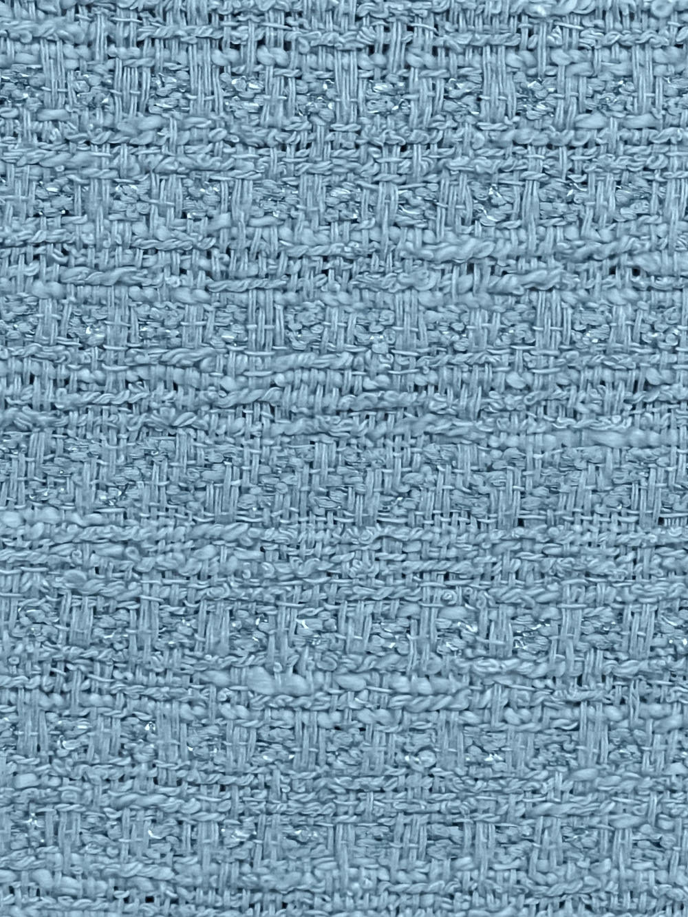 Dusty Blue Cotton Boucle — Mendel Goldberg Fabrics NYC