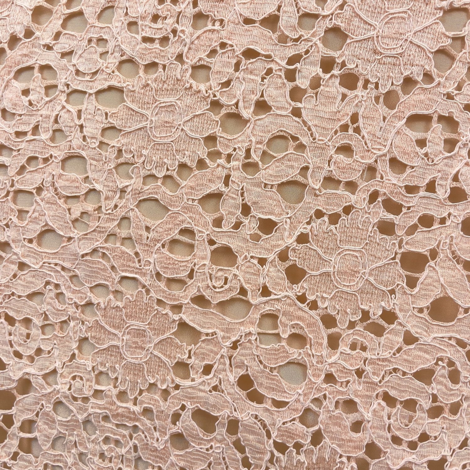 French Peach Corded Lace — Mendel Goldberg Fabrics NYC