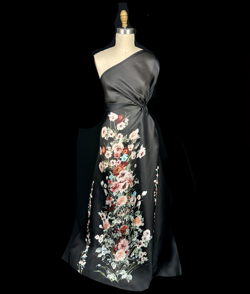 elie saab silk dress Strapless Silk Dress ELIE SAAB