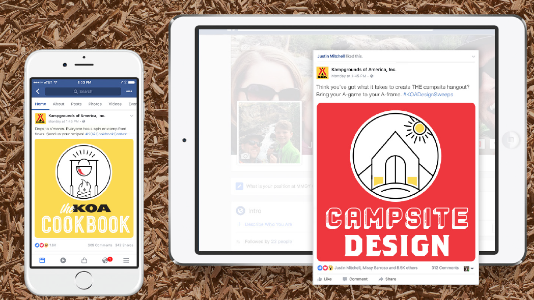 An example of modern social media content for campers.