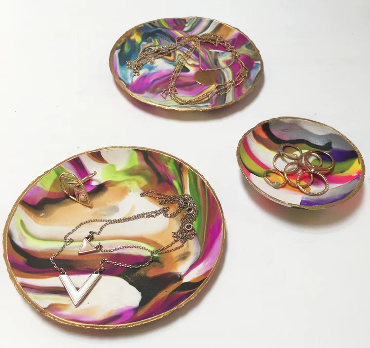 Marble Clay Trinket Dish