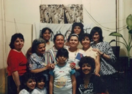 765 Grand Street Tenants Association, Williamsburg, Brooklyn, 1986. Author at right.