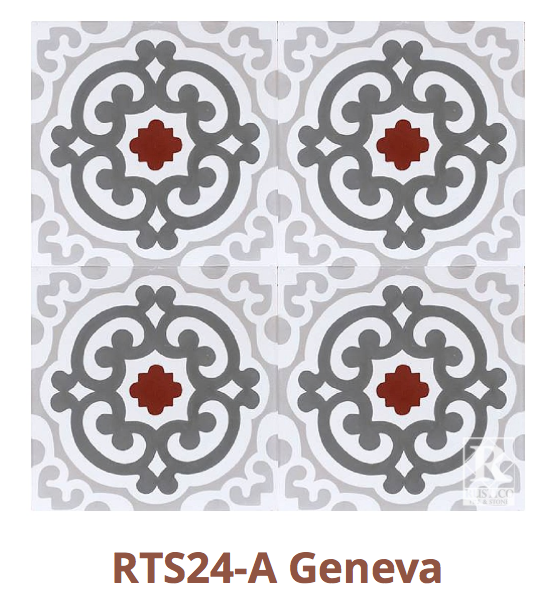 This tile is in stock and on sale for $5.50 per tile or $8.25 per square foot. https://rusticotile.com/cement-tile/mealu-collection-stock-cement-tile/
