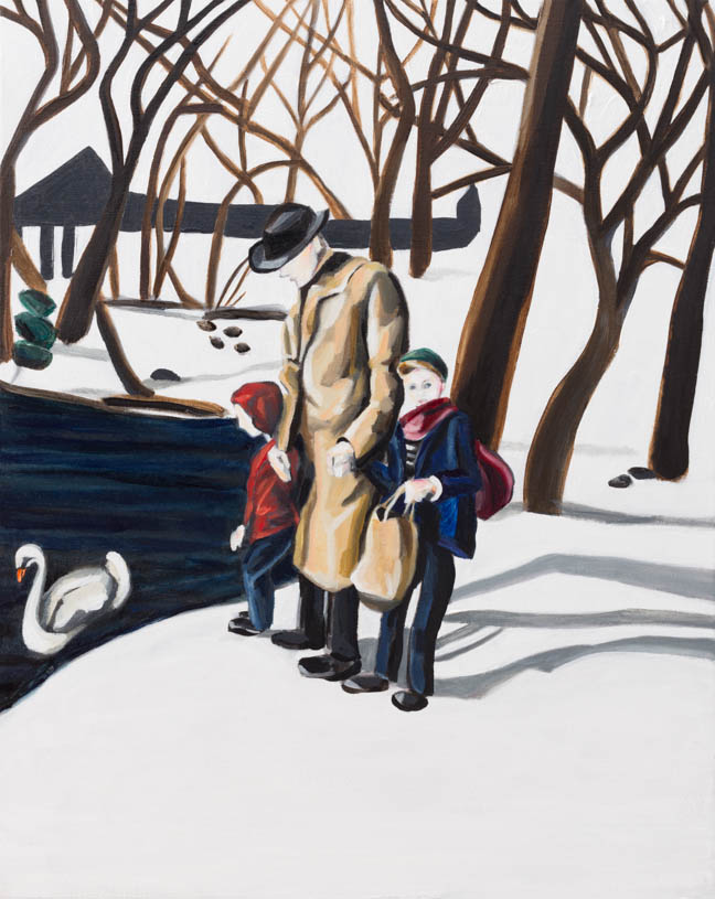 Winter Walk 20” x 16" Oil on Linen ©Annika Connor