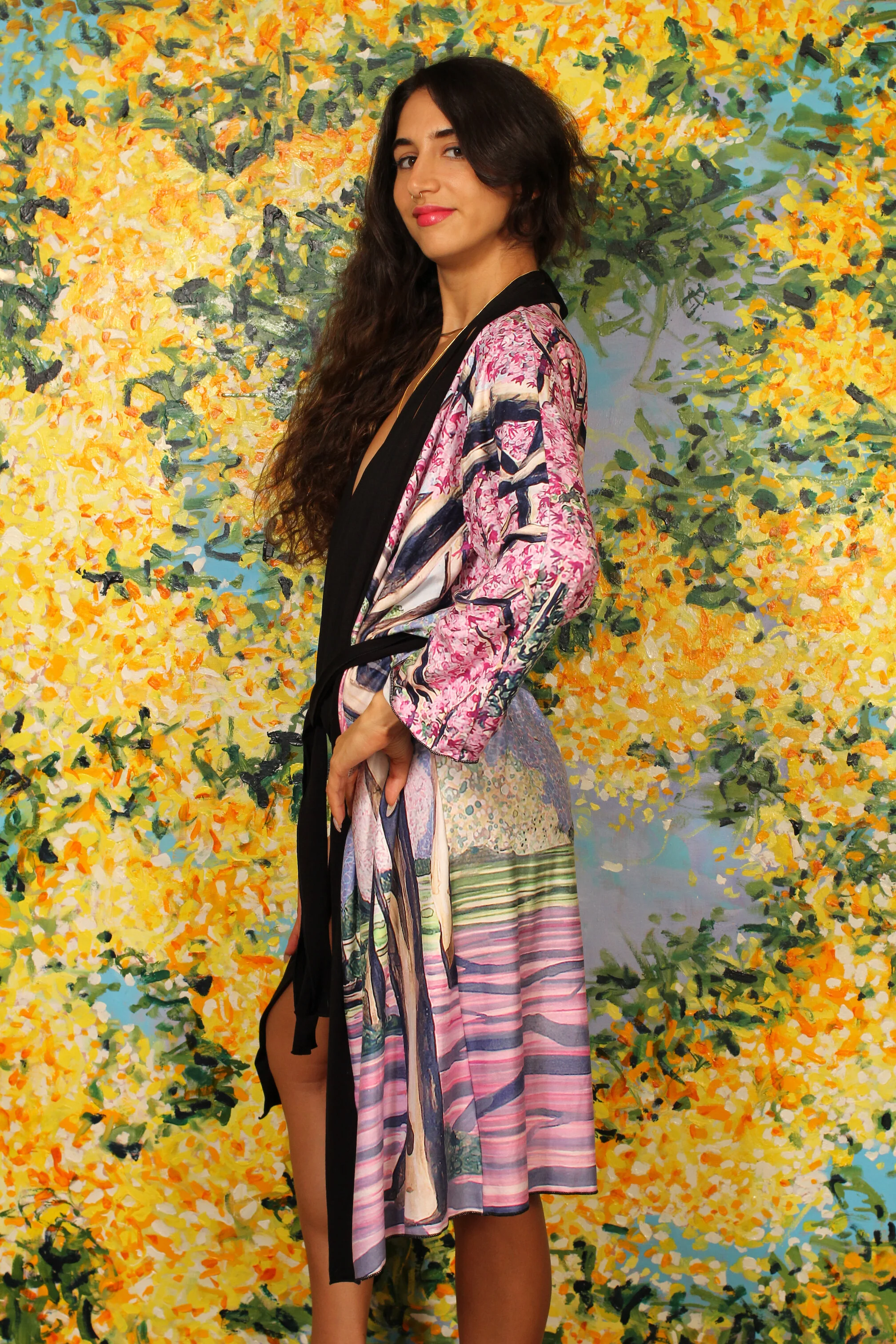 Cherry Blossoms Peignoir Robe 3.jpeg