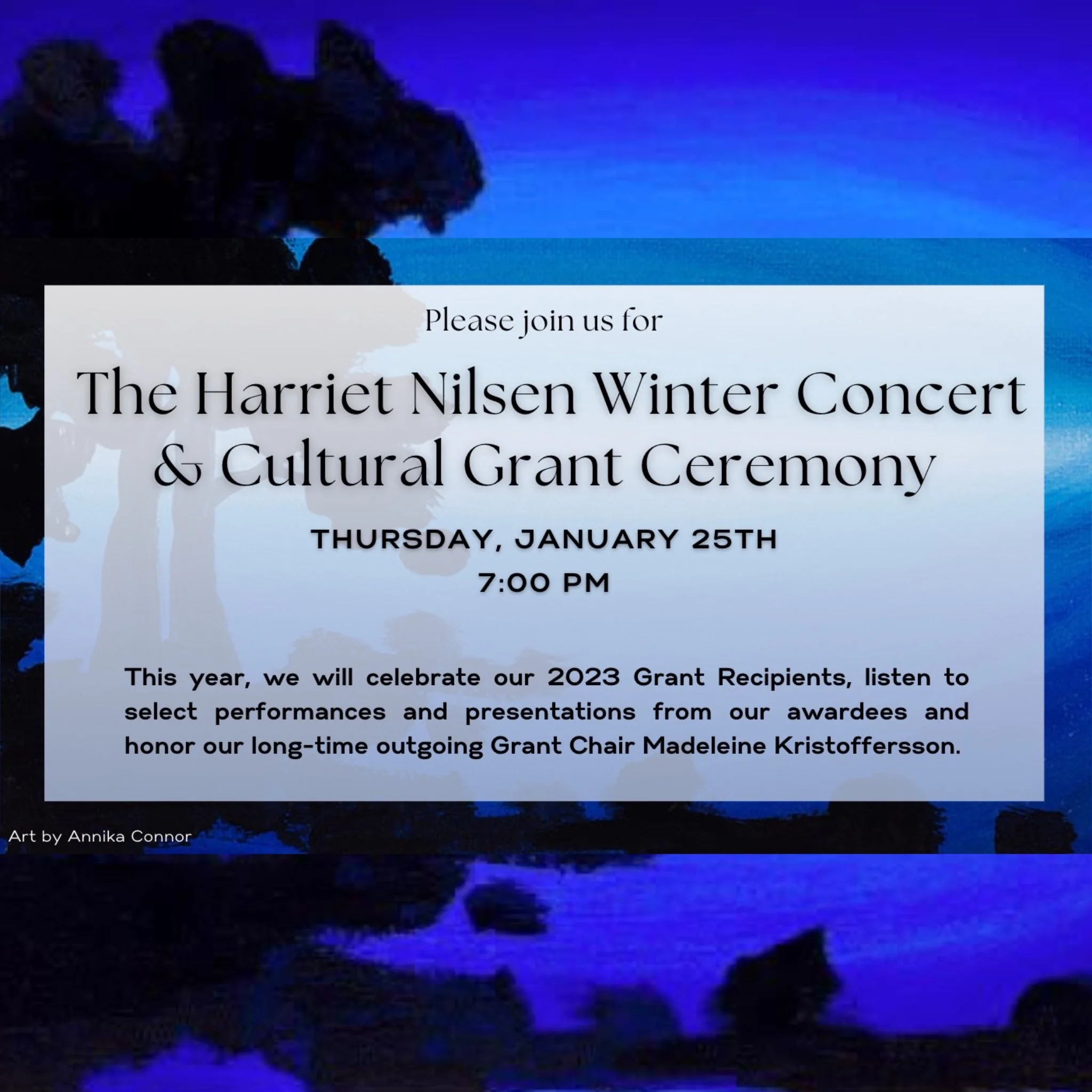 Harriet Nilsen Winter Concert &amp; Cultural Grant Ceremony