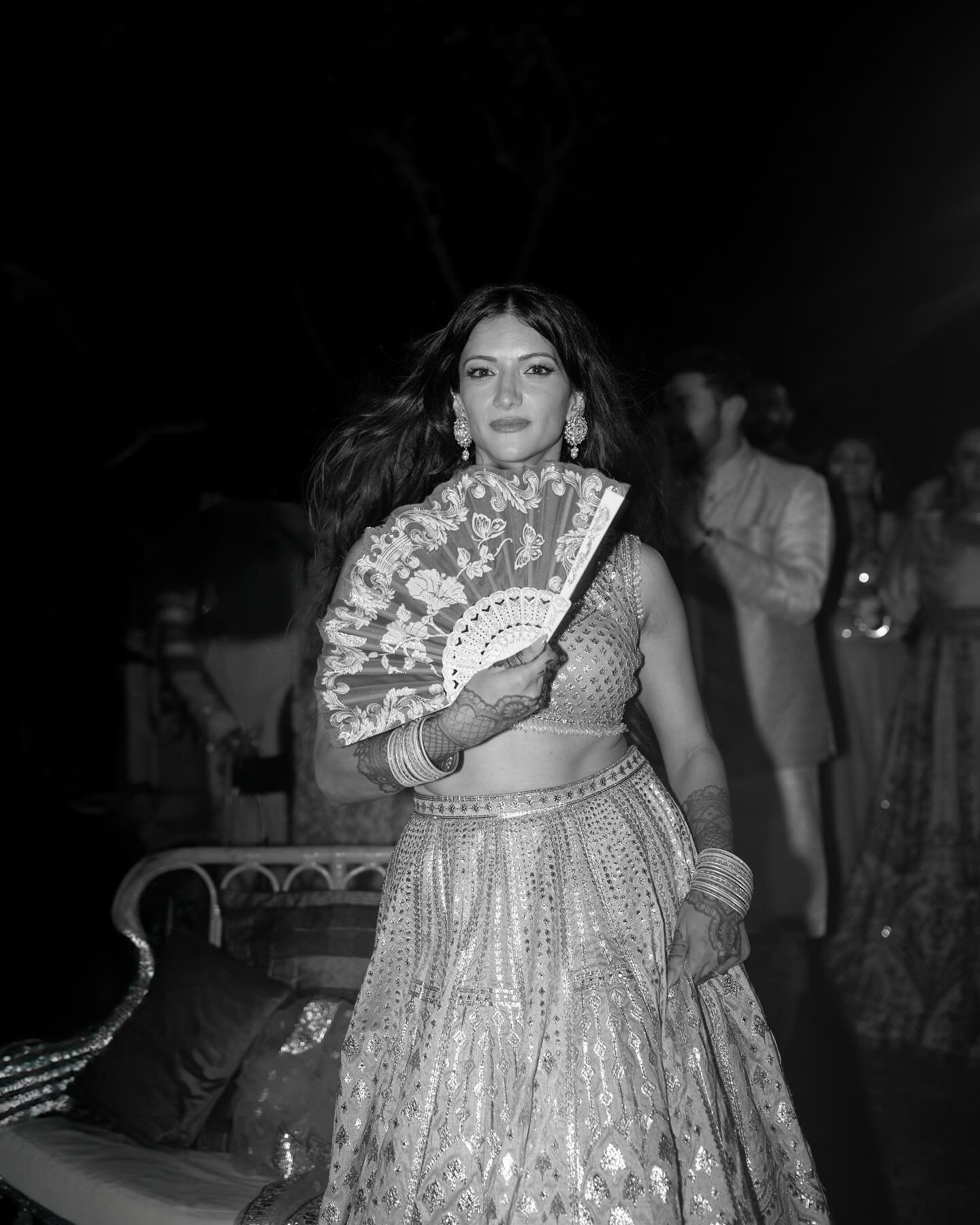 Echoes of a golden era @anchiill at her sangeet caught between a performance.  She could easily be the star from &quot;Mera Naam Chin Chin Chu&quot; or &quot;Hawa Hawai&quot;In love with preserving these fleeting, unscripted slices of life. @ajitacho