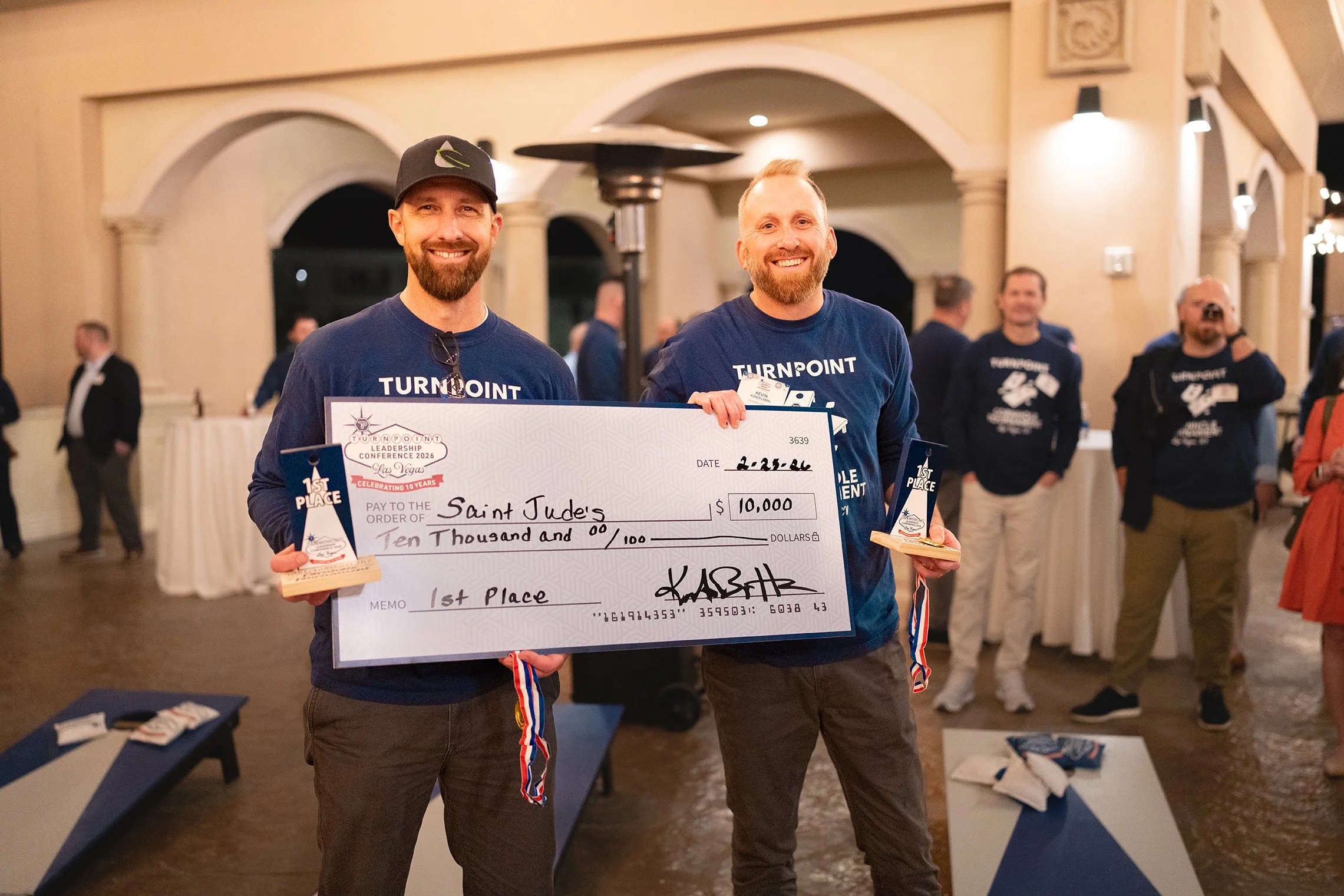 $10,000 Donation for a Corn Hole Win!