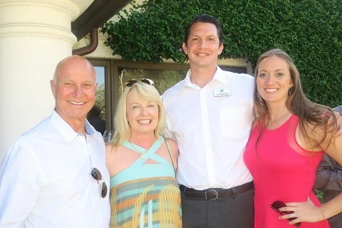 By Gail Arnold - Past Board Chair Gary Simpson, Emeritus Board Member Jill Nida, Director of Finance Jeff Martinez, and Nicole Martinez.