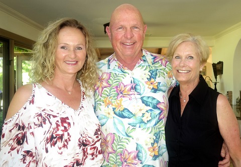 By Gail Arnold - Angela Coady, venue host Dr. Stephen Hosea, and Ann Lippincott.