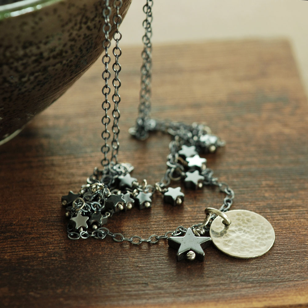 Moon and Stars Necklace