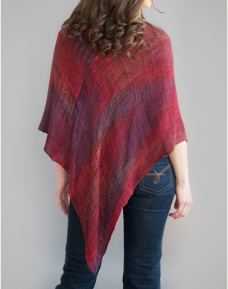 Multicolored Mobius Shawl, Bamboo